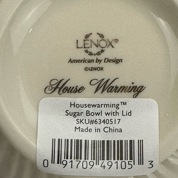 Lenox House Warming Collection Sugar Bowl With Lid and Creamer Set Ivory… - Picture 5 of 15